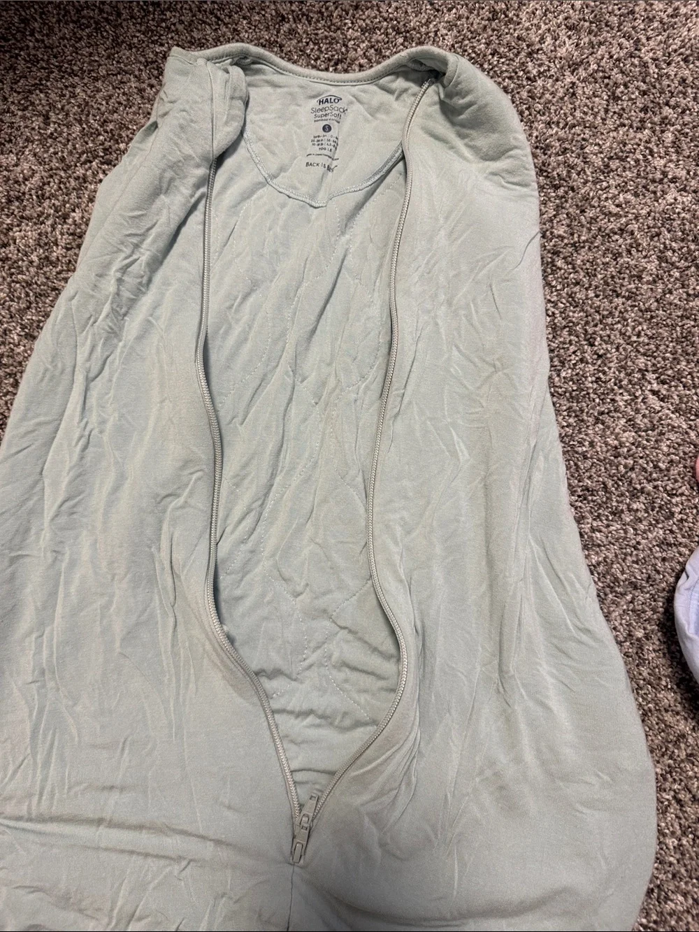 Halo Baby Zip-Front Sleep Sack in Sage Green